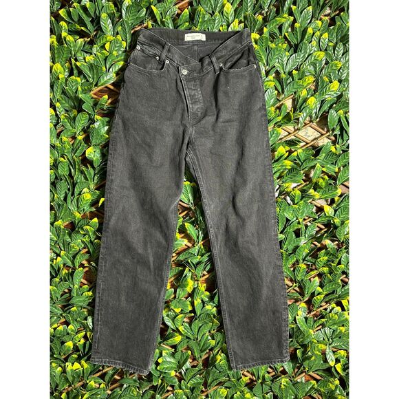 Abercrombie and Fitch The Dad High Rise Black Jeans Size 2S - Picture 3 of 7